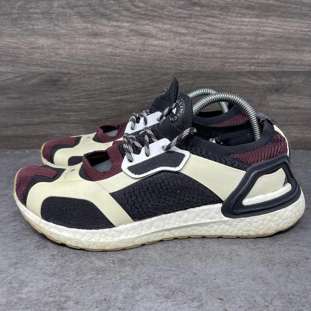 Adidas Stella Mccartney Ultraboost Womens Size 9 Maroon White Sneakers